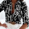Spring and Summer Women's Elegant Intellectual Style Shirt Design Sense Single-breasted Niche French Women's Print Shirt Blouse