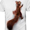 Men's T shirt Tee Tee Funny T Shirts Graphic Animal Squirrel Round Neck Sea Blue Green Blue Yellow Red 3D Print Daily Holiday Short Sleeve Print Clothing Apparel Basic Streetwear Exaggerated Designer